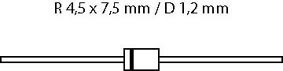 1N5335B - Diode Zener  5W 3V9, cliquez pour agrandir 