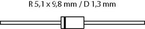 1N5408 - Si-D 1000V 3A/200Ap, cliquez pour agrandir 