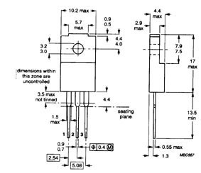 2SA1668/DIV - Si-P 200V 2A 25W 20MHz, cliquez pour agrandir 