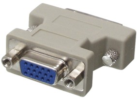 Adaptateur DVI 29 pins mle - VGA 15 pins femelle, cliquez pour agrandir 