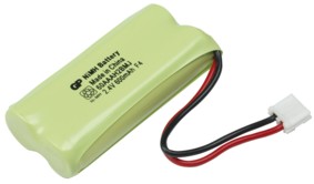 Batterie tlphone sans fil - T377 - NiMH - 2.4V / 600mAh, cliquez pour agrandir 