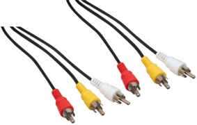 Cble 3 RCA mle vers 3 RCA mle, 10m, cliquez pour agrandir 