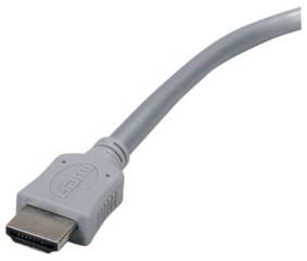 Cble HDMI 19 broches vers HDMI 19 broches couleur argent 10m, cliquez pour agrandir 