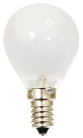 Lampe globe standard - E14 - 60W, cliquez pour agrandir 
