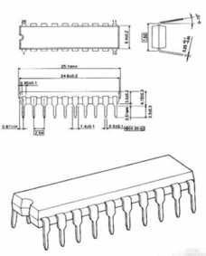 MAX233CPP - 2xrs232 driver/receiver, cliquez pour agrandir 