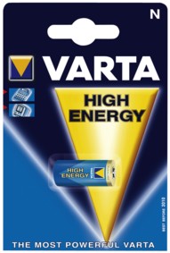 Pile Alcaline Varta High Energy - LR1 - N - 1.5V, cliquez pour agrandir 