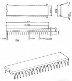 SAA5281P/E , Philips - video decoder, cliquez pour agrandir 