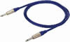 Cordons micro Jack 6.35mm, bleu, 6m