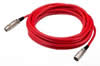Cordon Professionnel XLR mâle vers XLR femelle, rouge, 6m