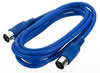 Cordons MIDI DIN 5 pôles, bleu, 0.5m