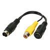 Câble Mini Din 7pins Vers S-video + Composite