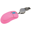 Mini Souris Optique avec Cble Usb Retractable Rose Sweex