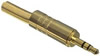 Fiche Jack 3.5mm Stéréo Mâle, doré
