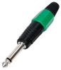 Fiche Jack 6.35mm Mono Mle, vert