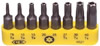 Jeu de 8 embouts Torx perc