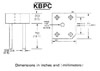 KBPC610W - bridge rec. 1000V 6A