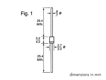 1N4004 Diode 1A-400V, cliquez pour agrandir 