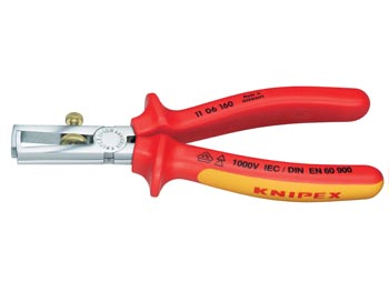 Wire stripper, chrome-plated, 160mm, 1000v, cliquez pour agrandir 