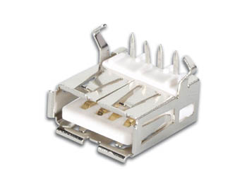Connecteur USB A Femelle, coudé, montage chassis, cliquez pour agrandir 