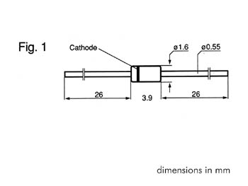 Diode Zener 10V-500mW, cliquez pour agrandir 