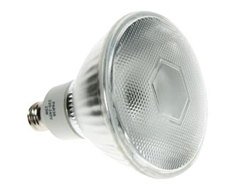 Lampe Fluocompacte - PAR38, E27, 23W/220-240V, 2700k, Blanc Chaud, cliquez pour agrandir 