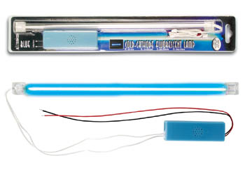 Lampe Fluorescente  Cathode Froide + Alimentation, 30cm, Bleu, cliquez pour agrandir 