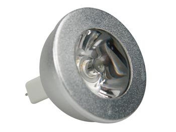 Lampe LED 1W - Blanc Froid 12V - MR16, cliquez pour agrandir 