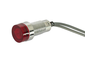 Voyant Rond 13mm 12V Rouge, cliquez pour agrandir 