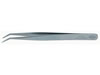 Precision tweezers, stainless steel, 120mm