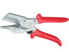 Mitre shears for plastic and rubber, chrome-plated, 215mm