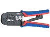 Crimping pliers for rj11/12, rj45 plugs, burnished, 190mm