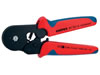 Self-adjusting crimping pliers for end sleeves, 180mm