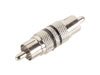 Adaptateur RCA mâle - RCA mâle, bague jaune
