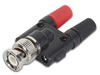BNC Male Vers 2 x Fiche Banane 4mm