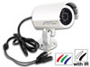 Caméra couleur bullet avec 12 leds IR & vision nocturne N/B - CAMCOLBUL5S