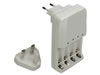 Chargeur intelligent pour 1 à 4 accus NiMh/NiCd type r6/r03