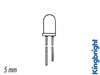Diode d'émission IR 5mm 880nm - Transparent