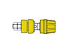 Douille 4mm avec Bouchon Imperdable- Jaune (pki 10A)