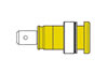 Douille de Securite Isolee 4mm, Jaune (seb 2620-f6,3)