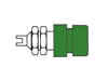 Douille Standard 4mm Isolee - Vert (bil 20)