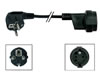 Fiche Euro Male 90° -Vde Femelle Francaise - Noir, 5m