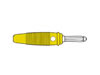 Hirshmann - Fiche Multicontacts 4mm a Trou Transversal - Jaune (version 30A) (bula 30k)